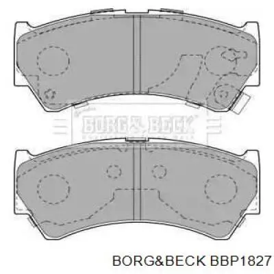 Передние тормозные колодки BBP1827 Borg&beck