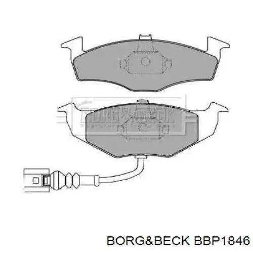 Передние тормозные колодки BBP1846 Borg&beck