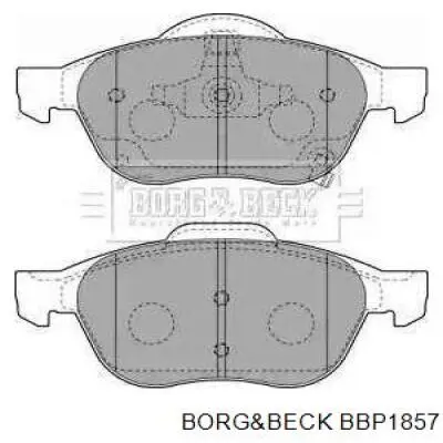 Передние тормозные колодки BBP1857 Borg&beck