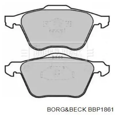 Колодки тормозные передние дисковые Borg&beck BBP1861