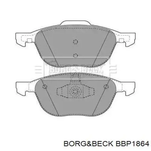 Передние тормозные колодки BBP1864 Borg&beck