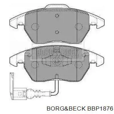 Передние тормозные колодки BBP1876 Borg&beck