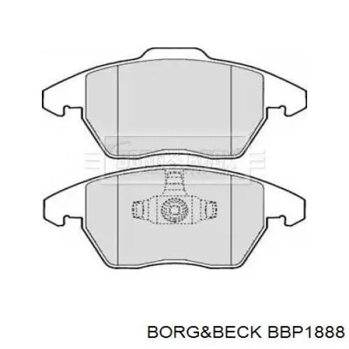 Передние тормозные колодки BBP1888 Borg&beck