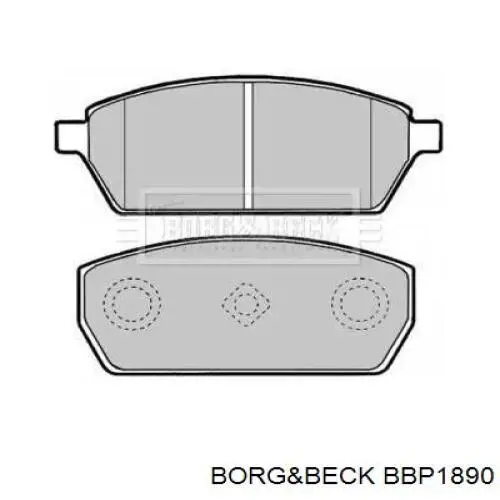 Передние тормозные колодки BBP1890 Borg&beck