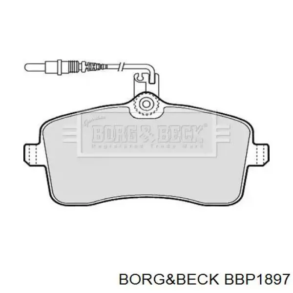 Передние тормозные колодки BBP1897 Borg&beck