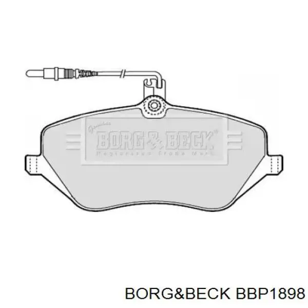 Передние тормозные колодки BBP1898 Borg&beck