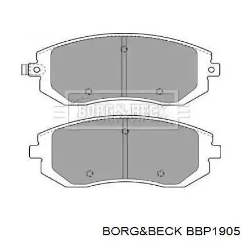 Передние тормозные колодки BBP1905 Borg&beck