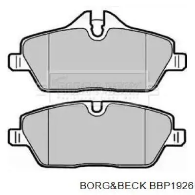 Передние тормозные колодки BBP1926 Borg&beck