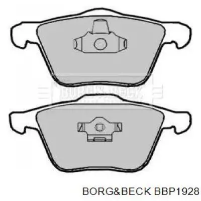 Колодки тормозные передние дисковые Borg&beck BBP1928