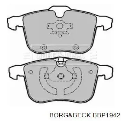 Передние тормозные колодки BBP1942 Borg&beck