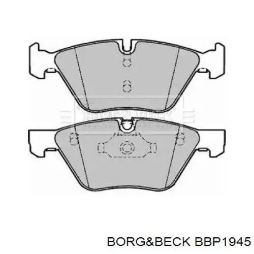 Передние тормозные колодки BBP1945 Borg&beck