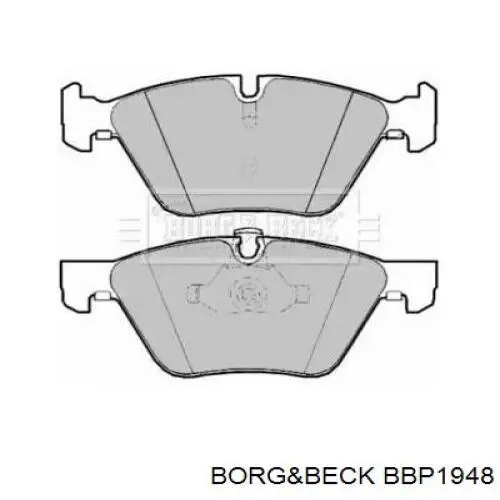 Передние тормозные колодки BBP1948 Borg&beck