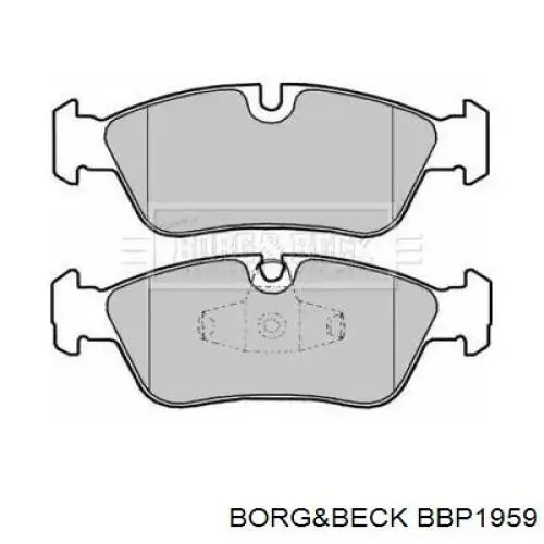 Передние тормозные колодки BBP1959 Borg&beck