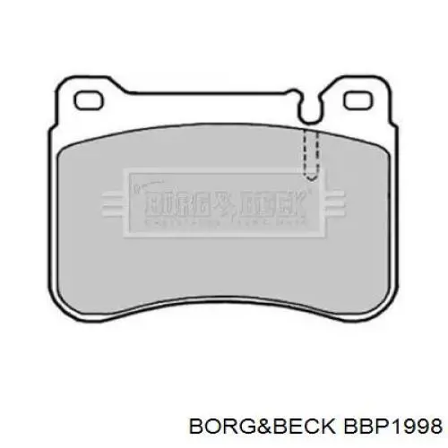 Передние тормозные колодки BBP1998 Borg&beck