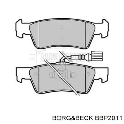 Задние тормозные колодки BBP2011 Borg&beck