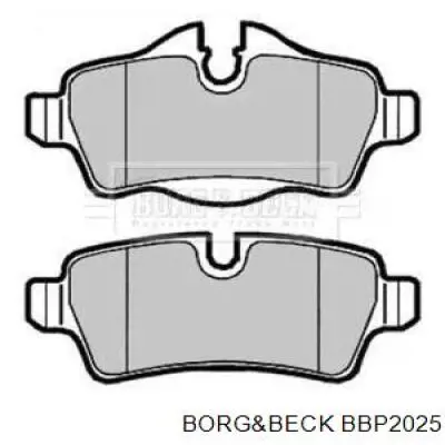 Задние тормозные колодки BBP2025 Borg&beck