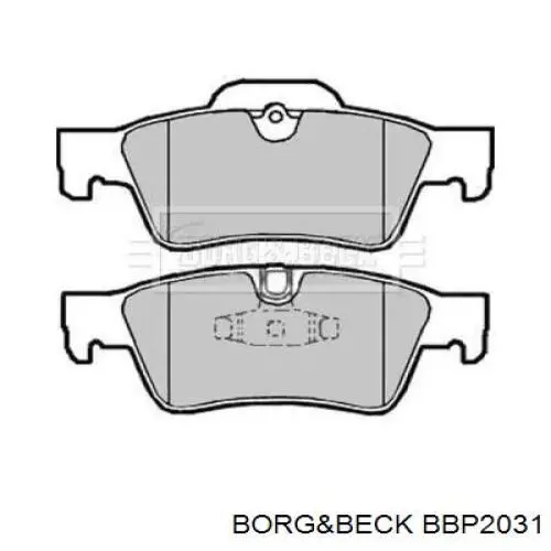 BBP2031 Borg&beck колодки тормозные задние дисковые