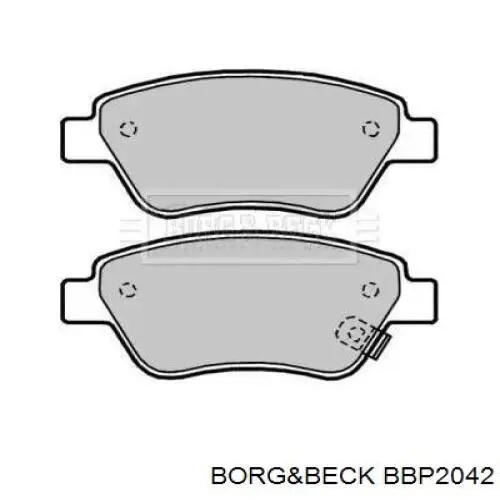 Передние тормозные колодки BBP2042 Borg&beck