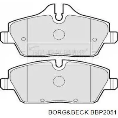 Передние тормозные колодки BBP2051 Borg&beck