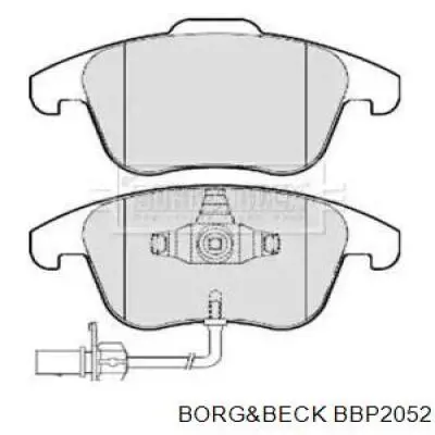 Передние тормозные колодки BBP2052 Borg&beck