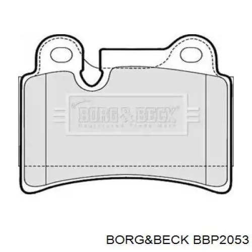 Колодки тормозные задние дисковые BORG&BECK BBP2053