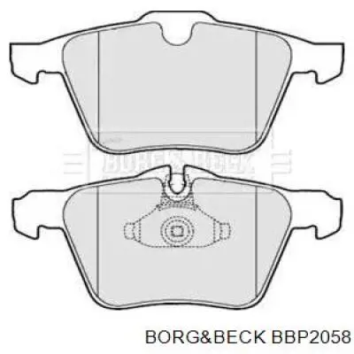 Передние тормозные колодки BBP2058 Borg&beck