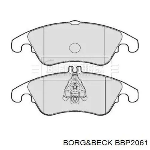 Передние тормозные колодки BBP2061 Borg&beck