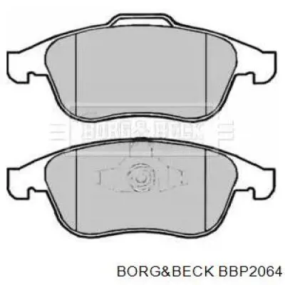 Передние тормозные колодки BBP2064 Borg&beck