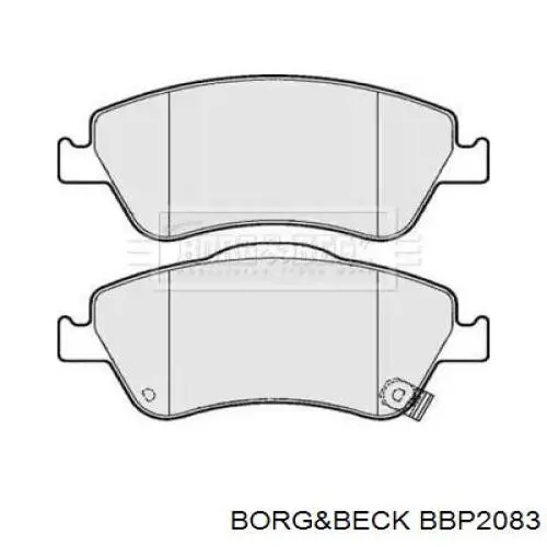 Передние тормозные колодки BBP2083 Borg&beck