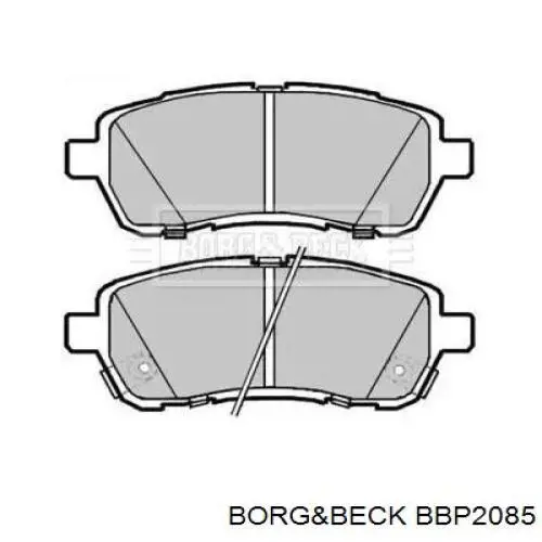 Передние тормозные колодки BBP2085 Borg&beck