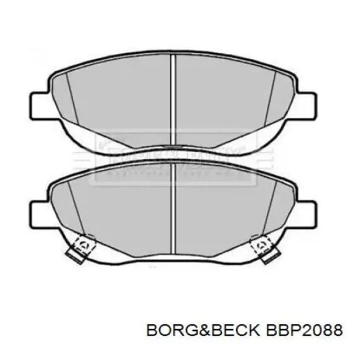 Передние тормозные колодки BBP2088 Borg&beck