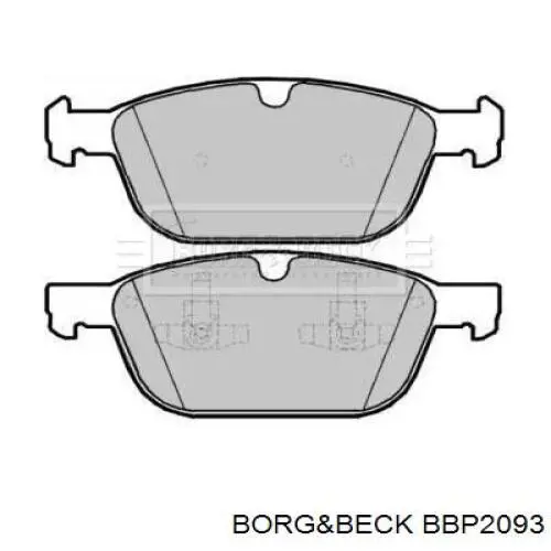 Передние тормозные колодки BBP2093 Borg&beck