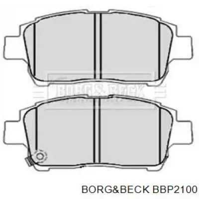 Передние тормозные колодки BBP2100 Borg&beck