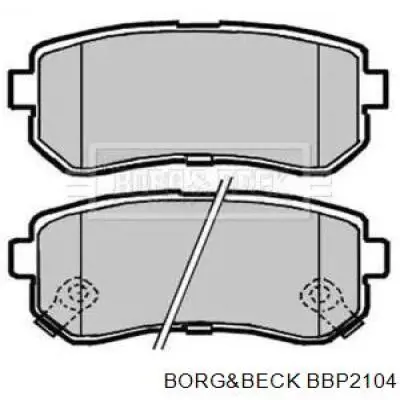 Задние тормозные колодки BBP2104 Borg&beck