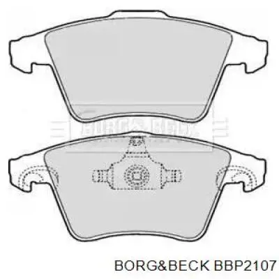 Передние тормозные колодки BBP2107 Borg&beck