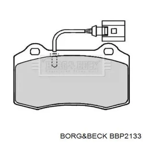 Передние тормозные колодки BBP2133 Borg&beck