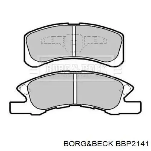 Передние тормозные колодки BBP2141 Borg&beck