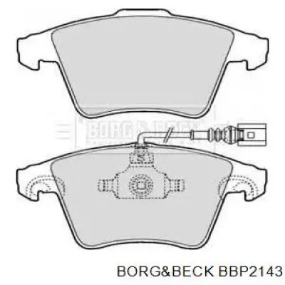 Передние тормозные колодки BBP2143 Borg&beck