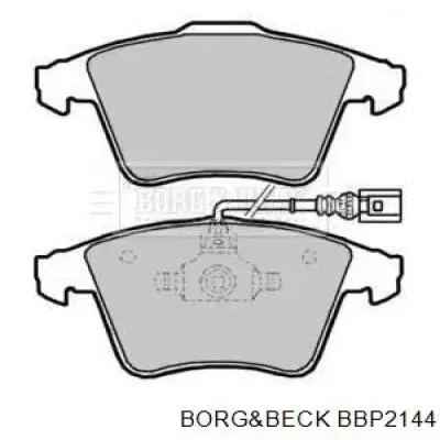 Передние тормозные колодки BBP2144 Borg&beck