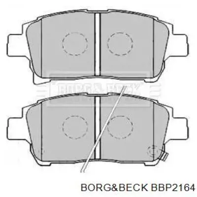 Передние тормозные колодки BBP2164 Borg&beck