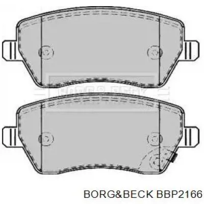 BBP2166 Borg&beck передние тормозные колодки