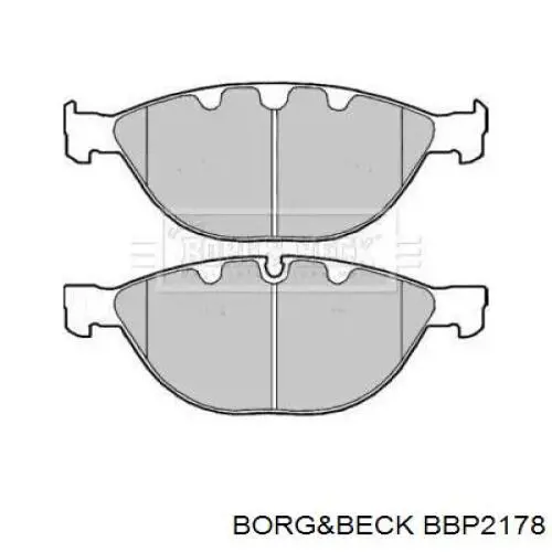 Передние тормозные колодки BBP2178 Borg&beck