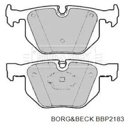 Задние тормозные колодки BBP2183 Borg&beck