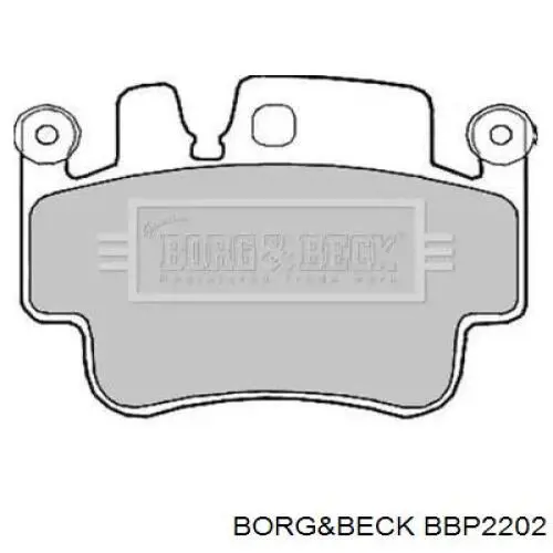 Передние тормозные колодки BBP2202 Borg&beck