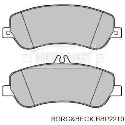 Передние тормозные колодки BBP2210 Borg&beck