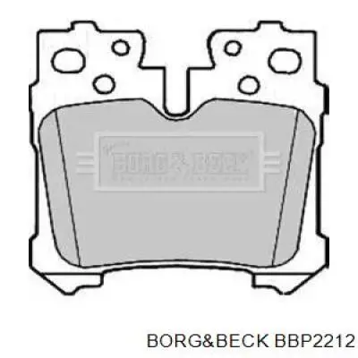 Задние тормозные колодки BBP2212 Borg&beck