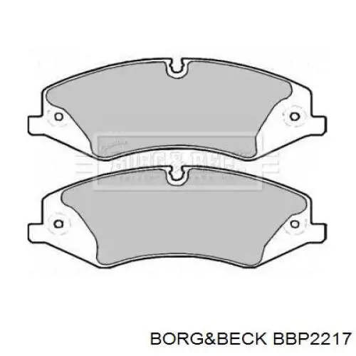 Передние тормозные колодки BBP2217 Borg&beck