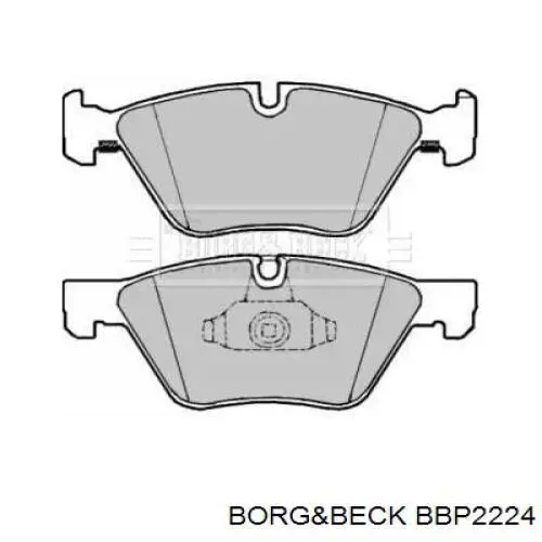 Передние тормозные колодки BBP2224 Borg&beck