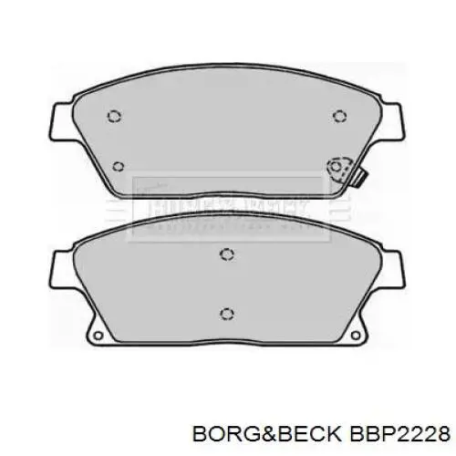 BBP2228 Borg&beck sapatas do freio dianteiras de disco
