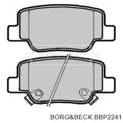 Задние тормозные колодки BBP2241 Borg&beck